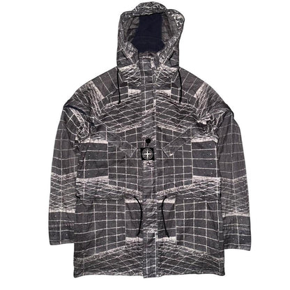Stone Island Grid Reflective Jacket | Small, Red
