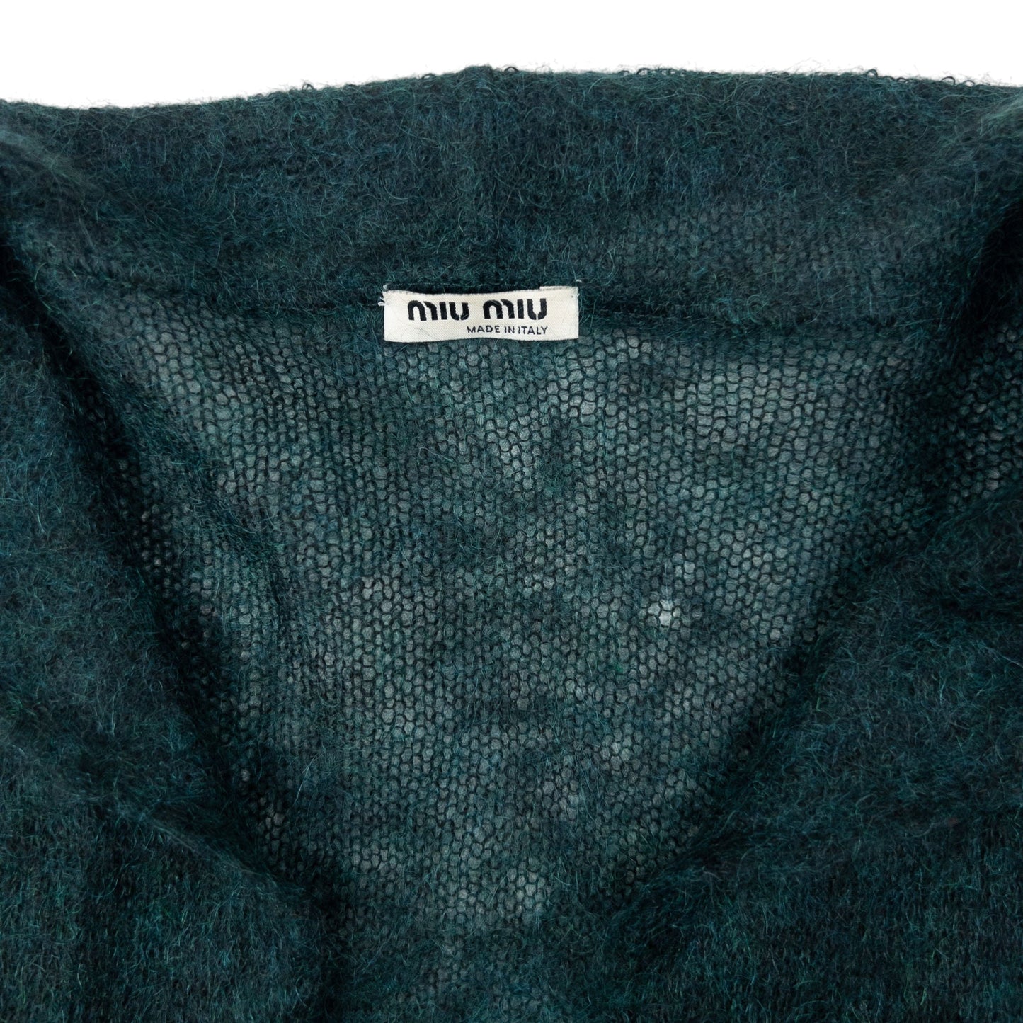 Vintage 2006 Miu Miu Mohair Open Cardigan Womens Size M | Medium, Green