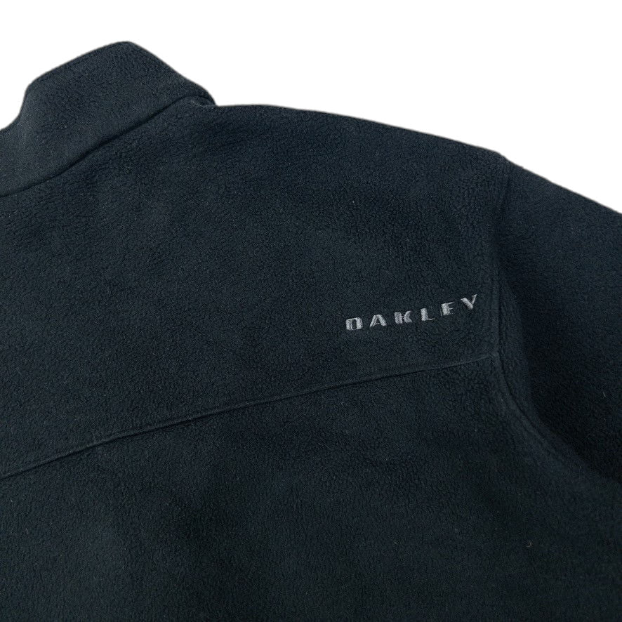 Vintage Oakley Embroidered Zip Up Fleece Jacket Size L