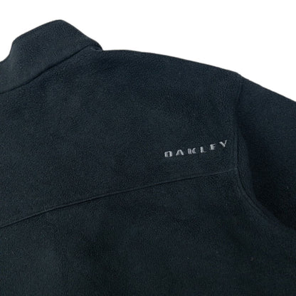 Vintage Oakley Embroidered Zip Up Fleece Jacket Size L