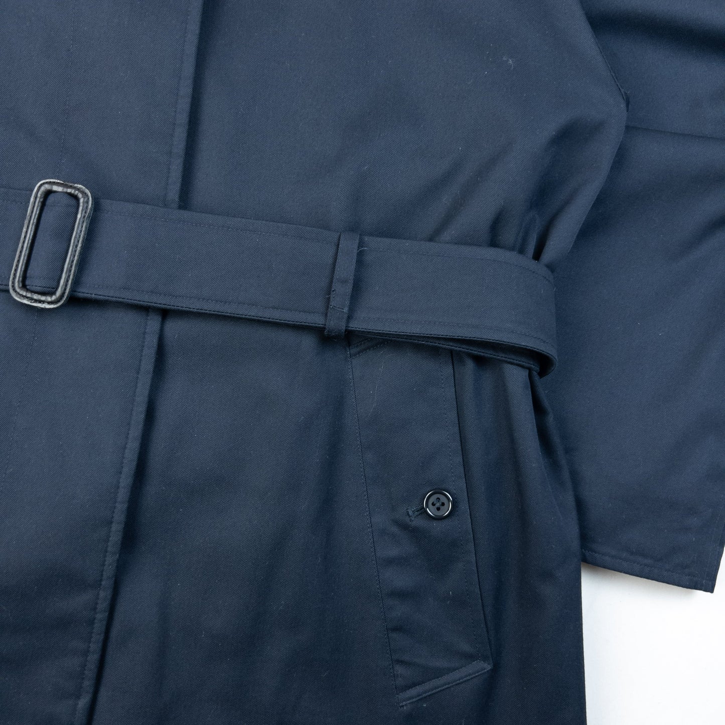 Vintage 90s Burberry Nova Check Lined Belt Waist Trench Jacket Womens Size XL | XL, Navy