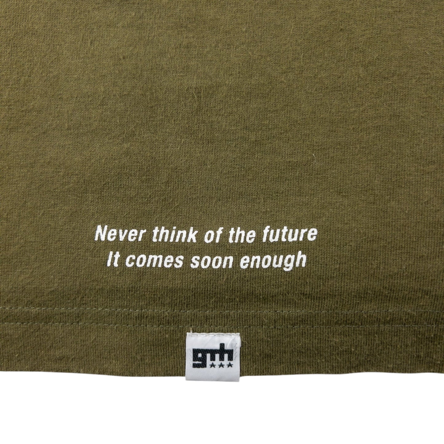 Vintage 90s Good Enough RESONATE Future Graphic T Shirt Size M | Medium, Green