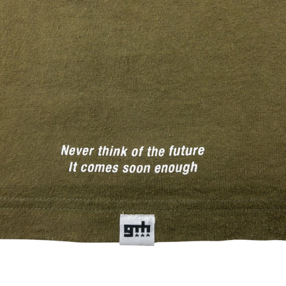 Vintage 90s Good Enough RESONATE Future Graphic T Shirt Size M | Medium, Green
