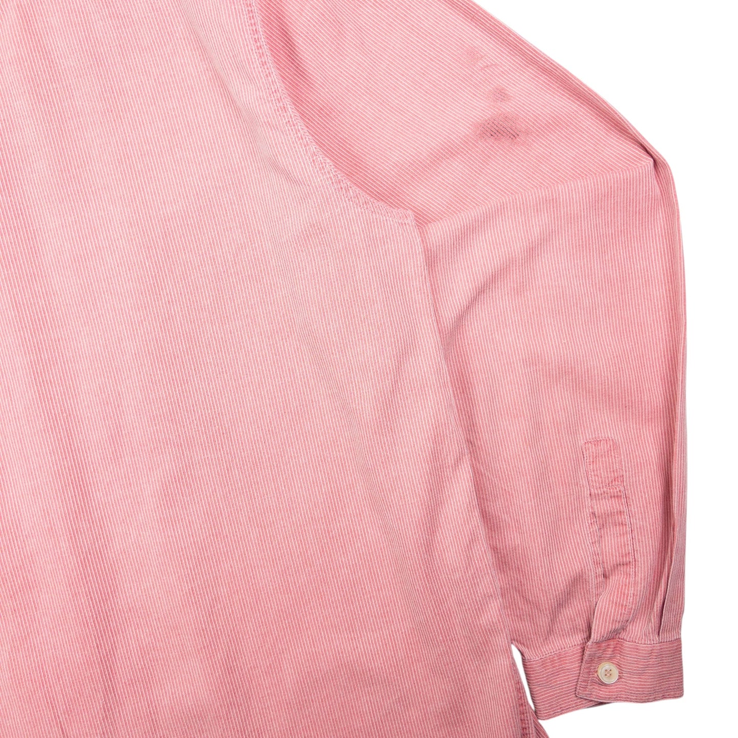 Vintage Armani Jeans Striped Long Sleeve Button Up Shirt Size XL