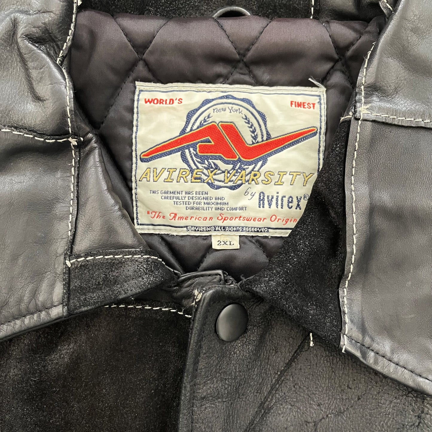 Avirex Patchwork Varsity Jacket - 2XL