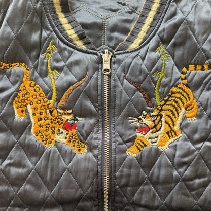 Kapital Hyakichiko Sukajan '100 Tigers' Vest - M | Medium, Red