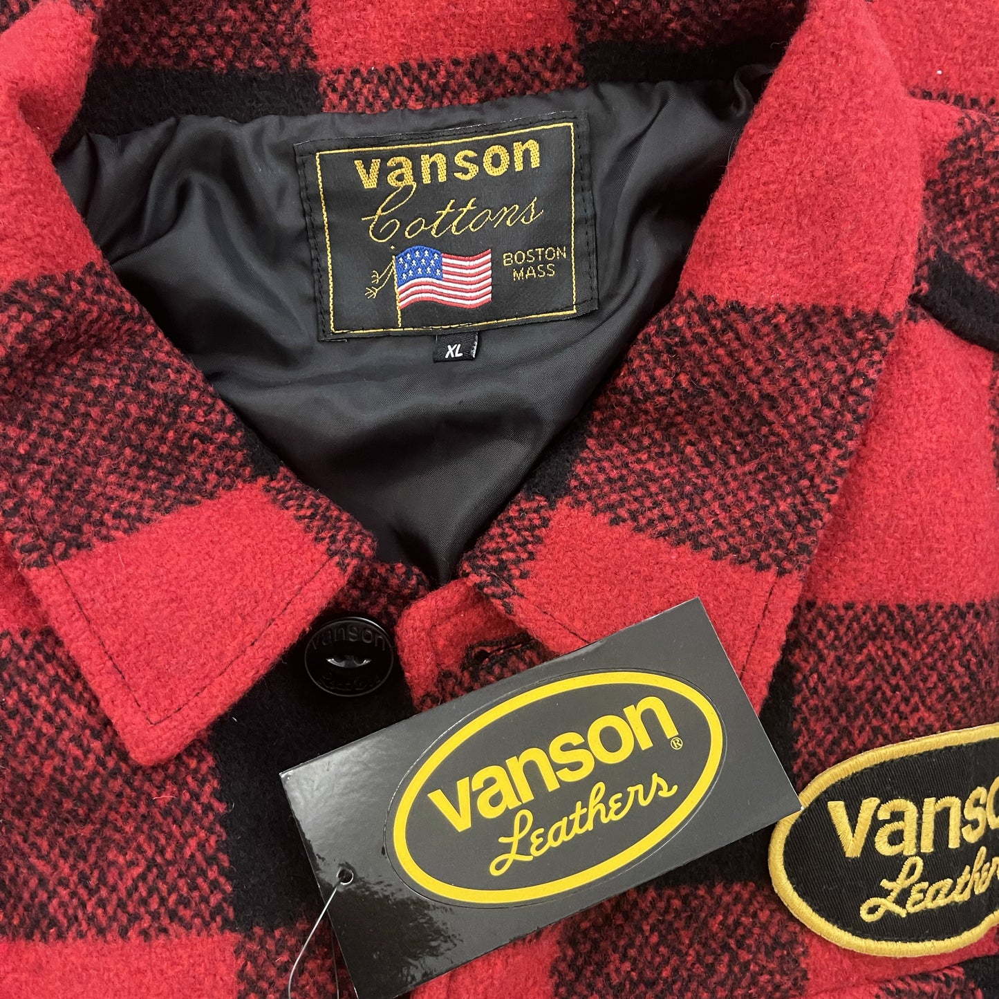 Vanson Leathers Buffalo Check Shirt Jacket