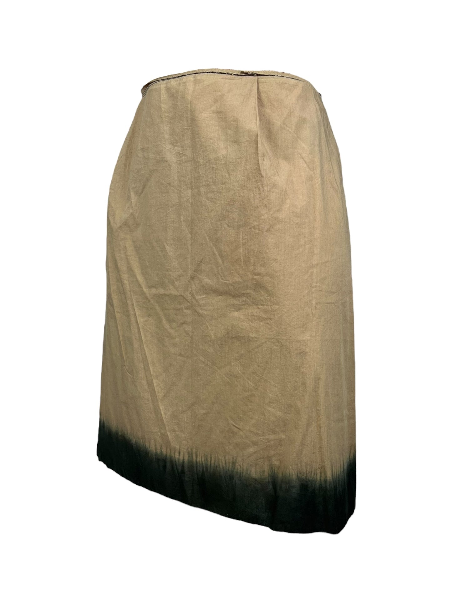 Prada S/S 2004 dip dye skirt