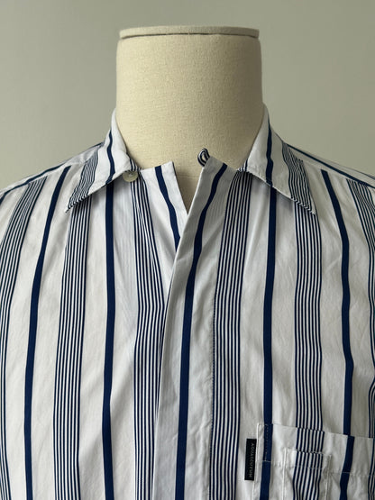 Aquascutum 2000s Cotton Striped Shirt - M