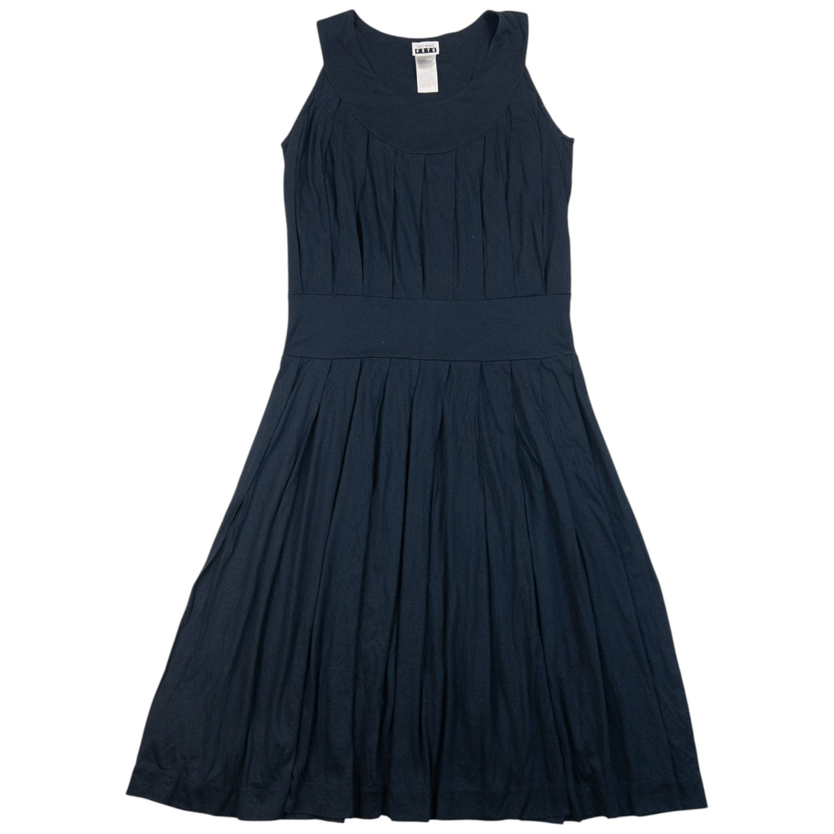 Vintage 2000s Issey Miyake Fete Pleated Dress Womens Size M | Medium, Navy