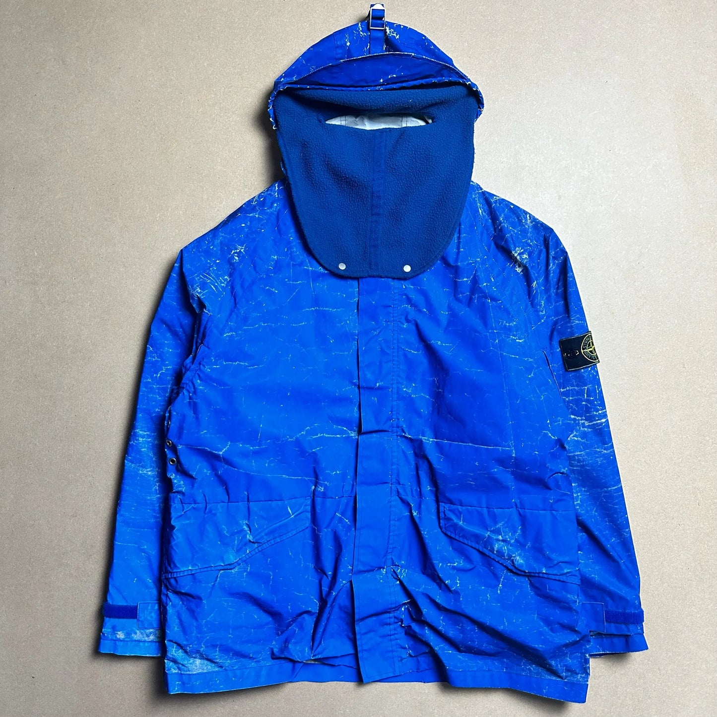 A/W1992 Balaclava Azure Blue Reflective Parka