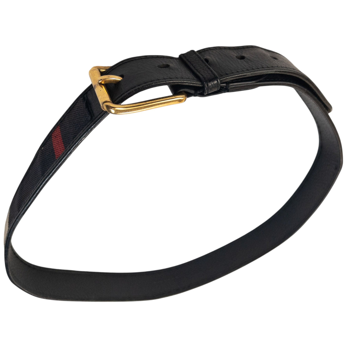 Vintage 2000s Burberry Nova Check Leather Belt Size XL | O/S, Black, Beige, Red