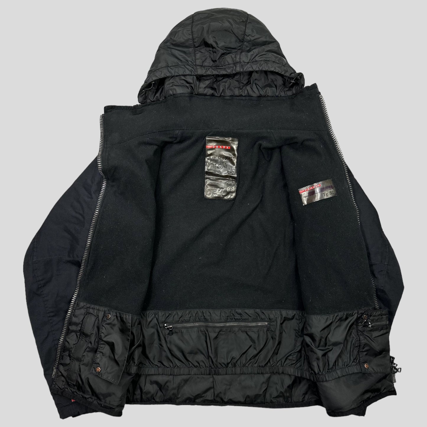 Prada Sport AW02 Technical Padded Ski Jacket - IT50 | Default Title, Black