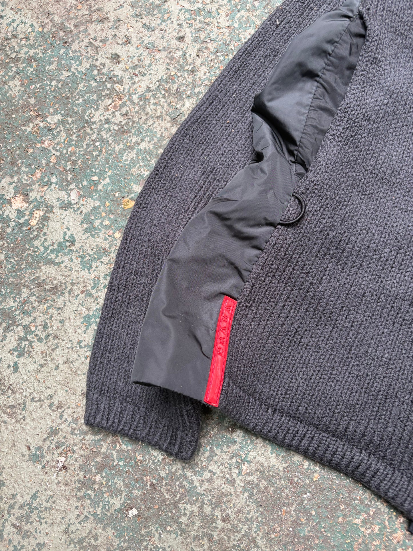 2000s Prada Tech Jumper | Gray, Black