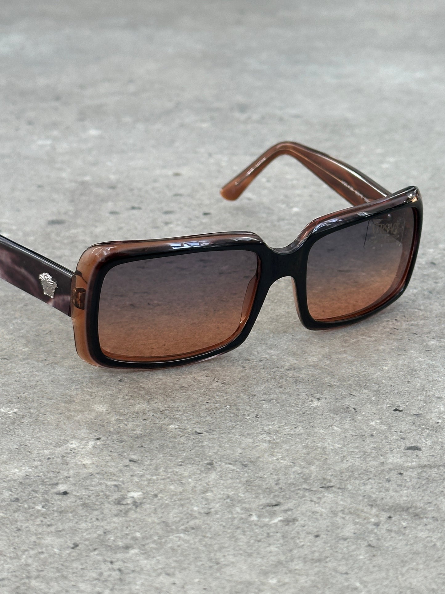 Versace 2000s Square Medusa Sunglasses