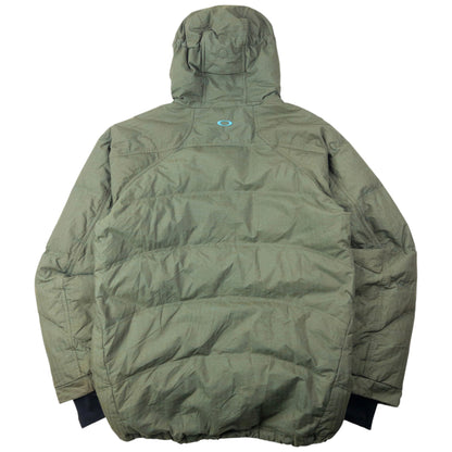 Vintage 2000s Oakley Fur Hood Puffer Jacket Size L | Large, Green