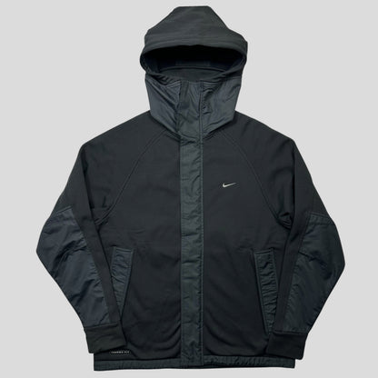 Nike 2002 Nylon Panelled Technical Soft Shell Jacket - L | Black
