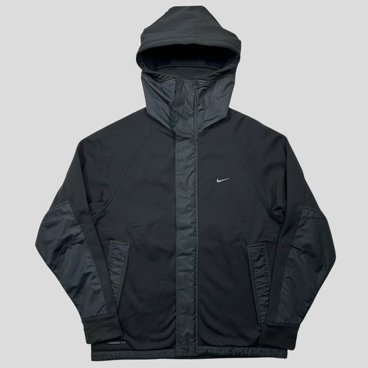 Nike 2002 Nylon Panelled Technical Soft Shell Jacket - L | Black