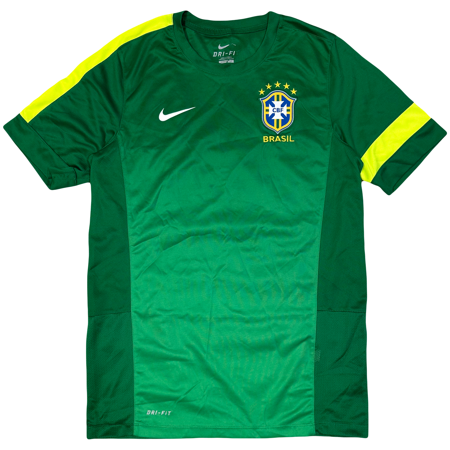 Nike 2013/14 Brazil Training Shirt In Green ( M )