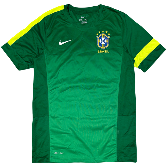 Nike 2013/14 Brazil Training Shirt In Green ( M )