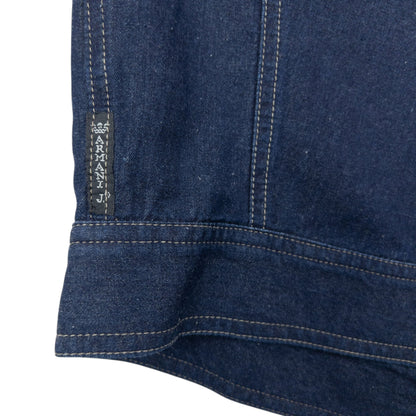 Vintage 90s Armani Jeans Button Up Denim Top Womens Size M | Medium, Blue