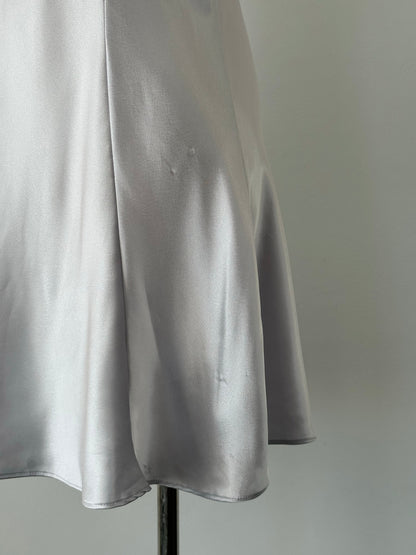 Vintage 1990s Satin Pearl Mini Slip Dress - S