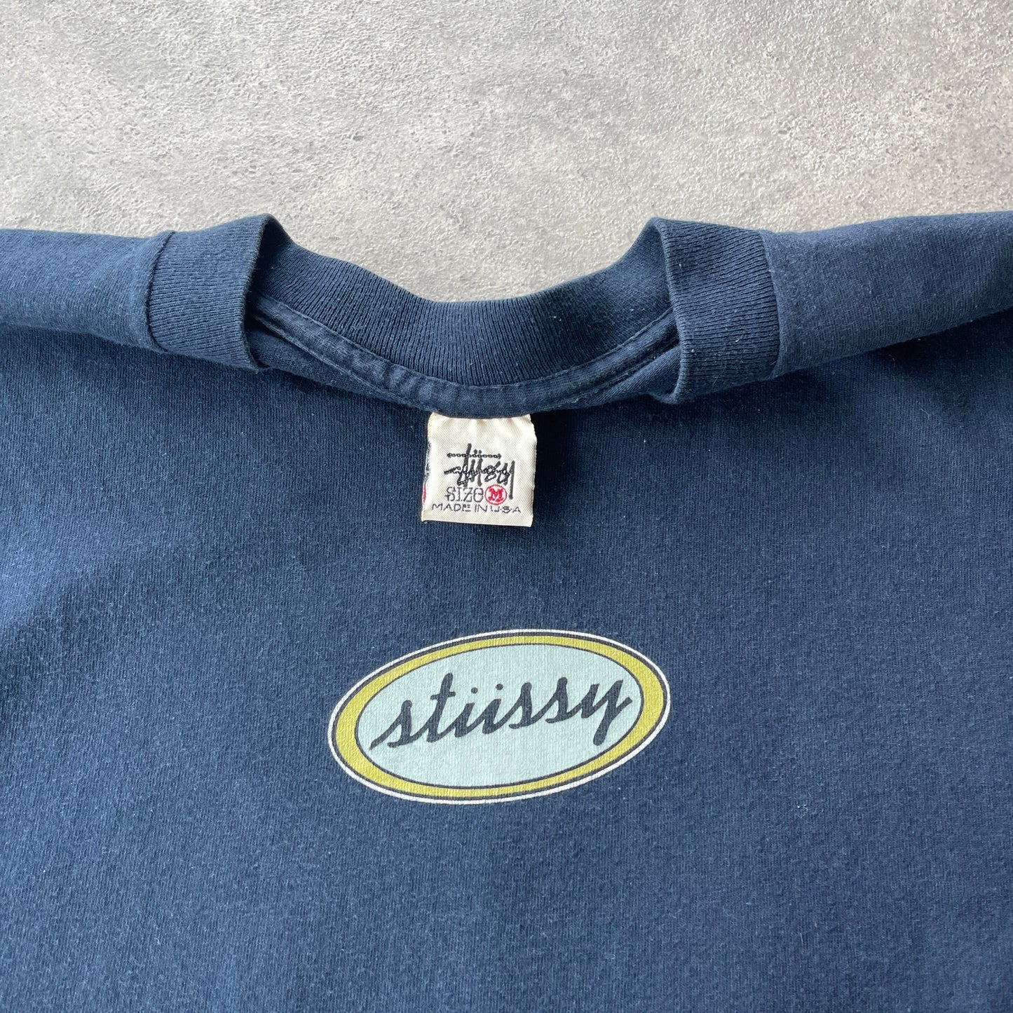 Stussy RARE 1990s single stitch heavyweight spellout t-shirt (M)