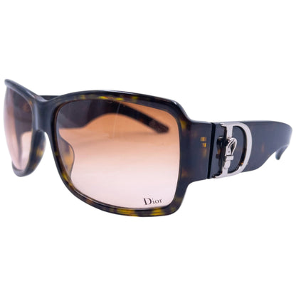 Vintage Dior Tortoise Shell Buckle Sunglasses
