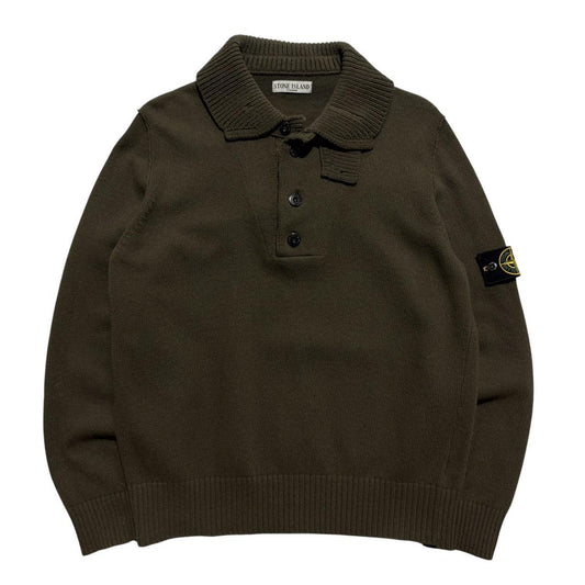 Stone Island Pullover Knit | XL, Olive