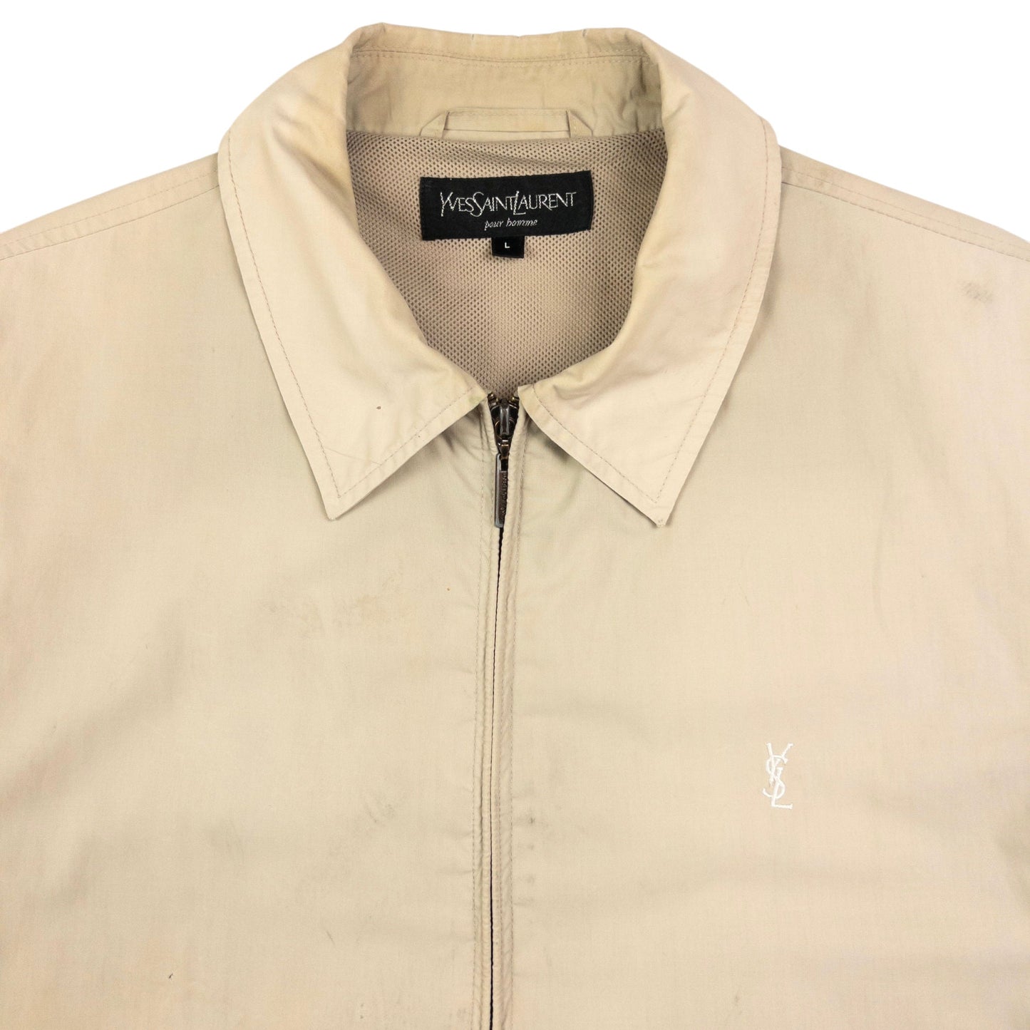 Vintage YSL Yves Saint Laurent Zip Up Jacket Size L
