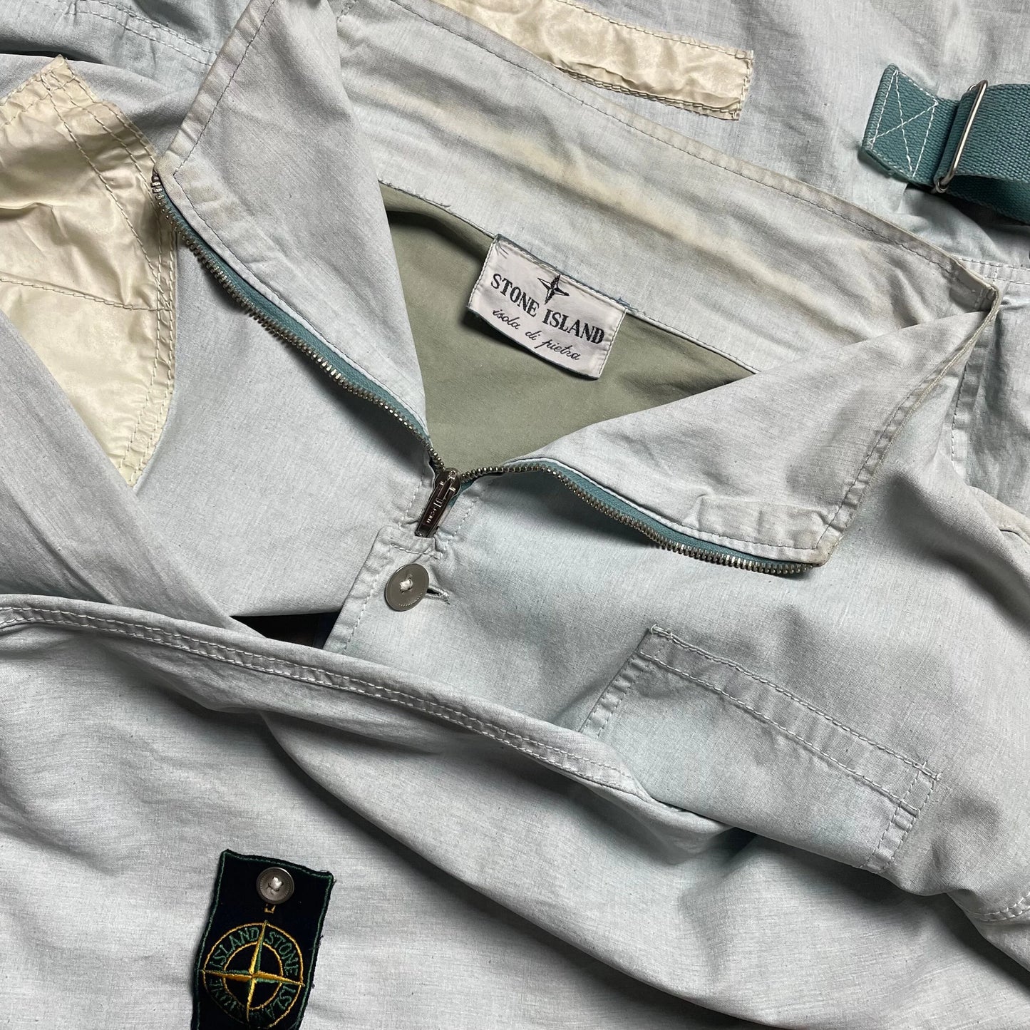 S/S 1983 Ice Blue Tela Stella Poachers Jacket