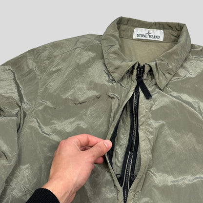 Stone Island Khaki Nylon Metal Overshirt Jacket - M - Known Source