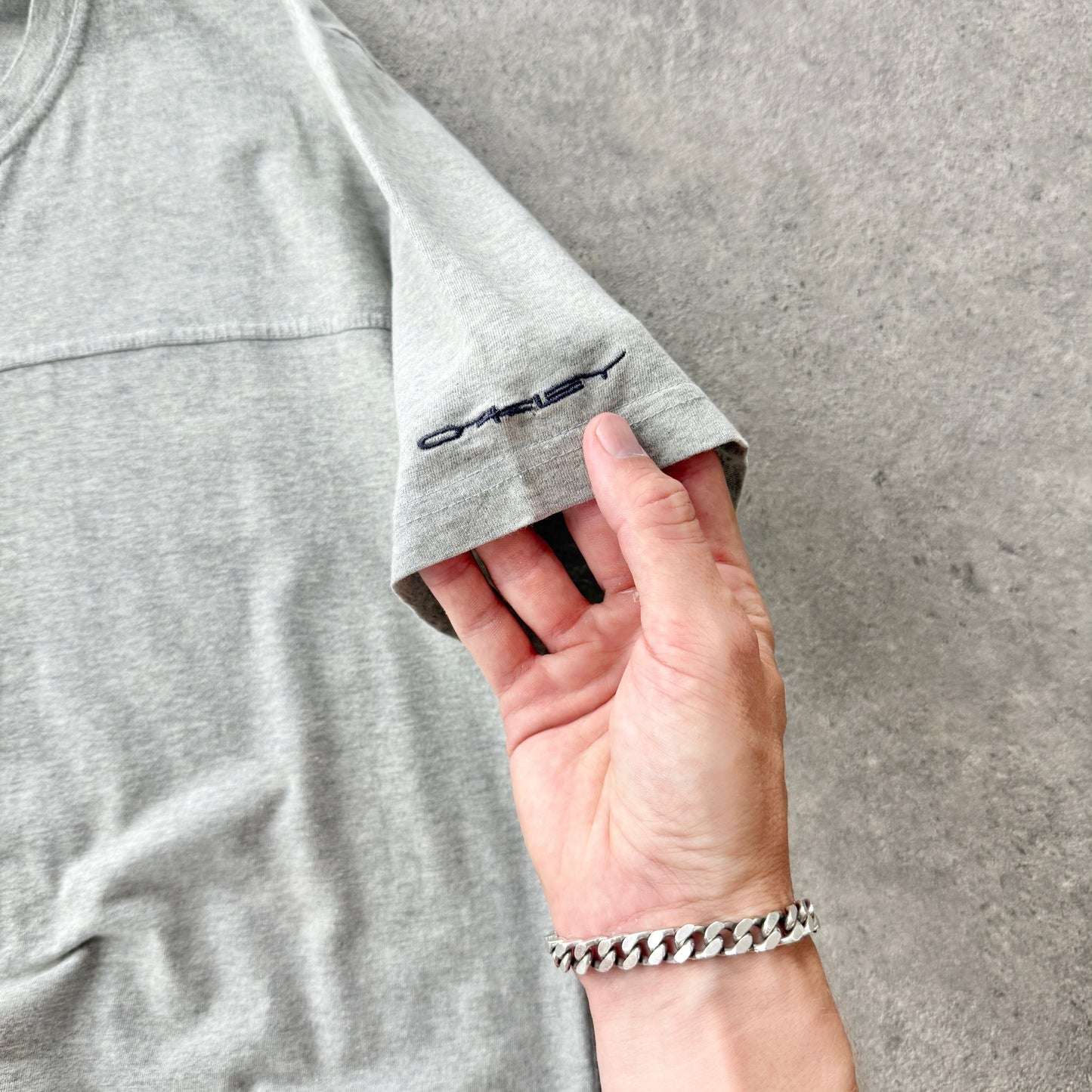 Oakley Software 2000s heavyweight rubber logo t-shirt (M)