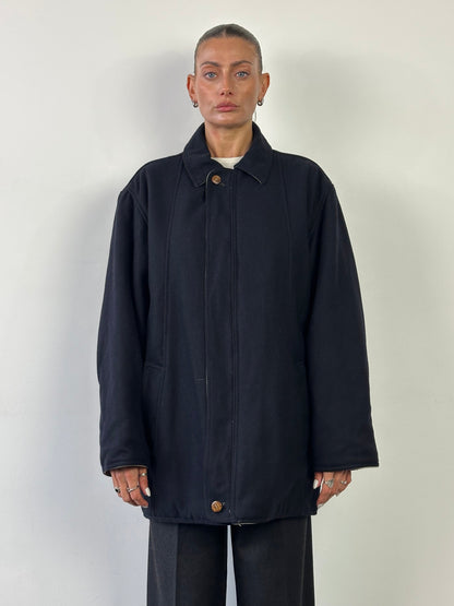 Italian Vintage Brushed Wool Reversible Jacket - XL