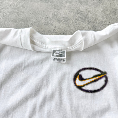 Nike 1990s heavyweight graphic logo t-shirt (S)