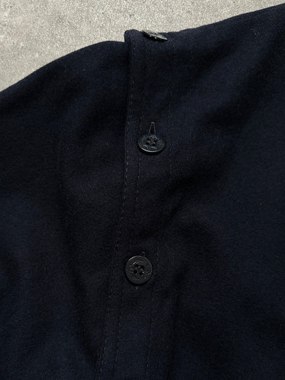 Italian Vintage 1990s Wool Detachable Sleeve Jacket - L/XL