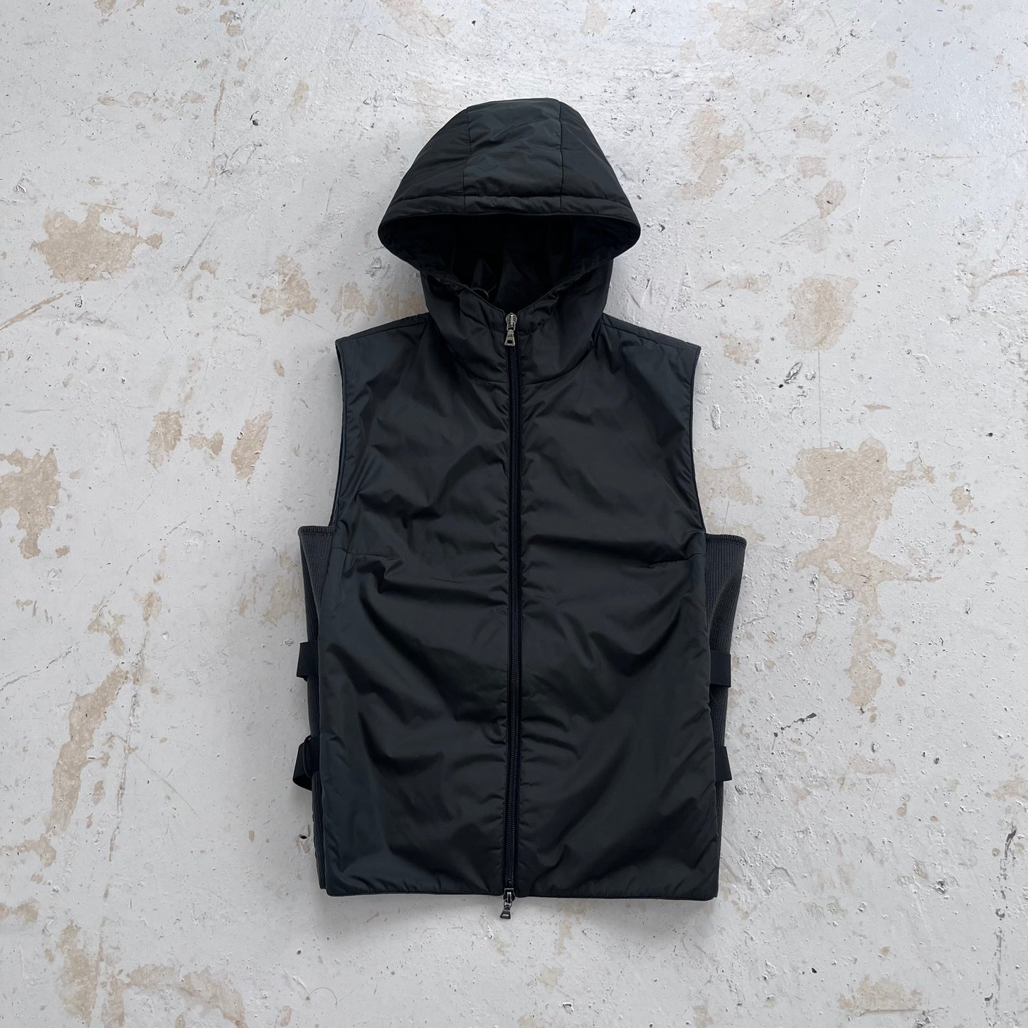 ss2000 prada sport bondage black gilet | Black, Black