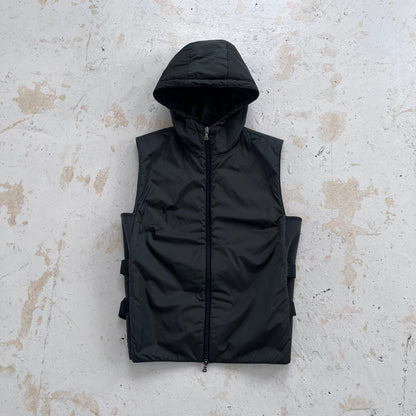 ss2000 prada sport bondage black gilet | Black, Black