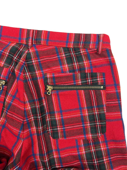 Jean Paul Gaultier JPG 2000s red tartan trousers