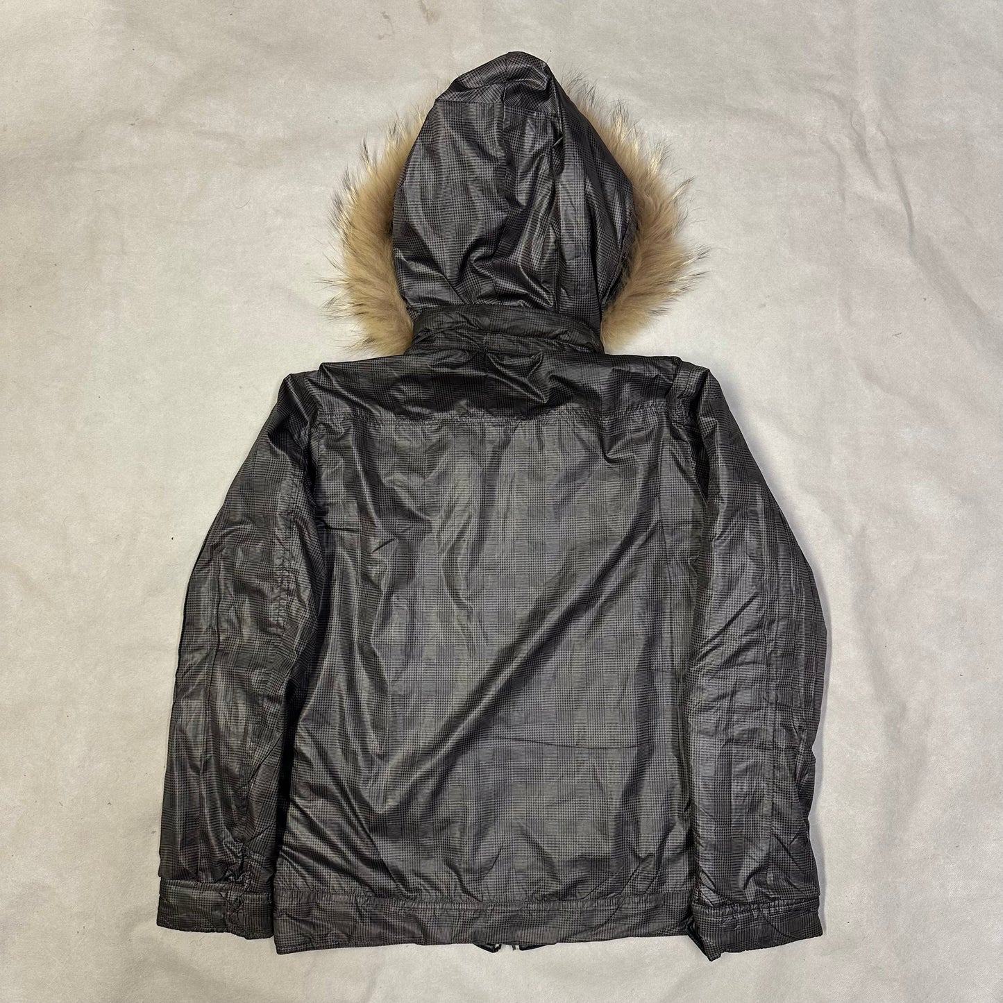 Takeo Kikuchi Reversible Puffer Jacket With Fur Hood ( L )
