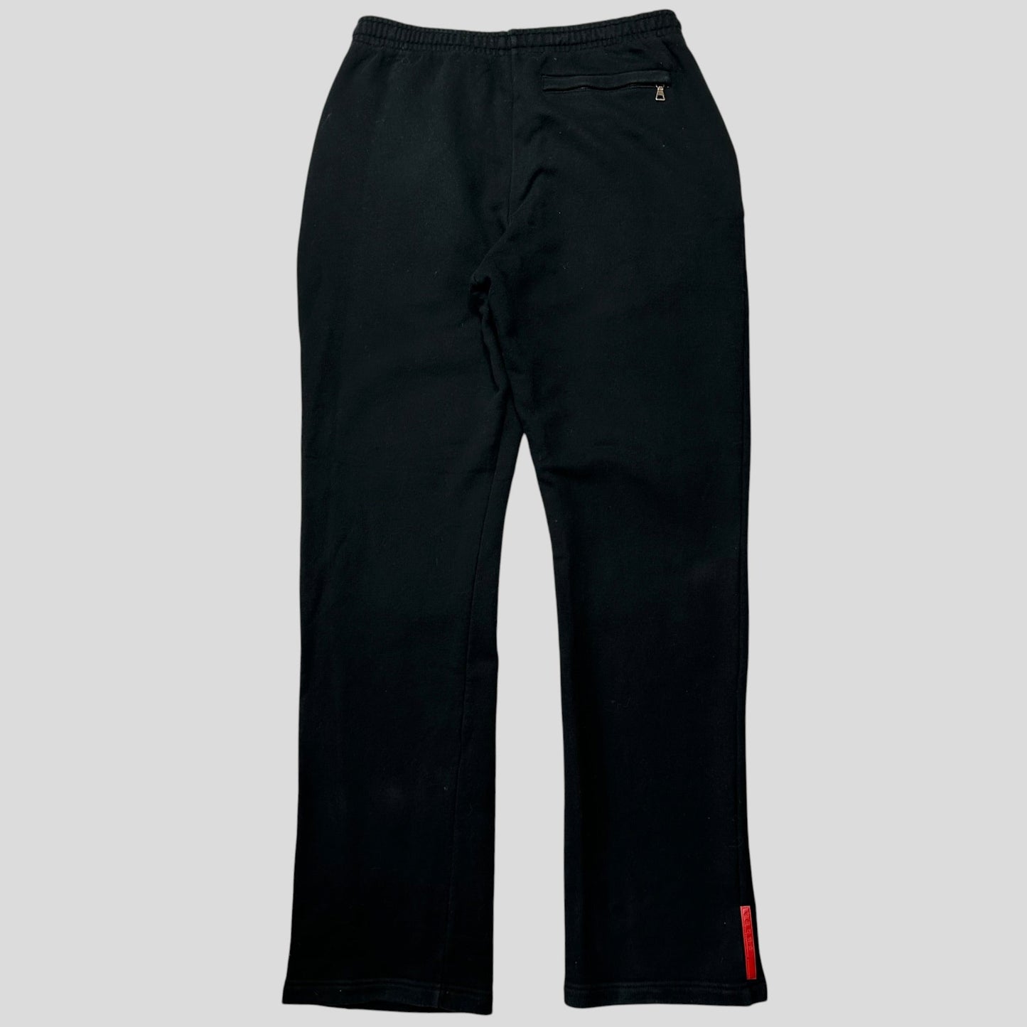 Prada Sport 2006 Black Cotton Jogger Tracksuit Bottoms - M/L