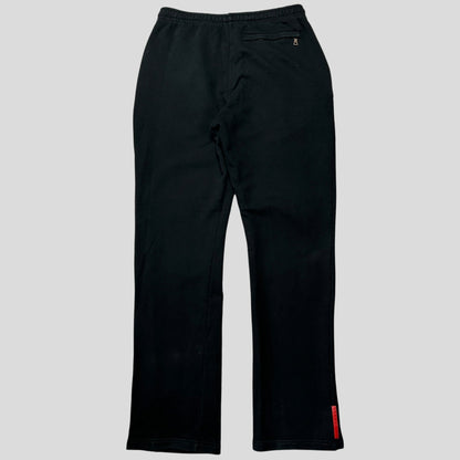 Prada Sport 2006 Black Cotton Jogger Tracksuit Bottoms - M/L