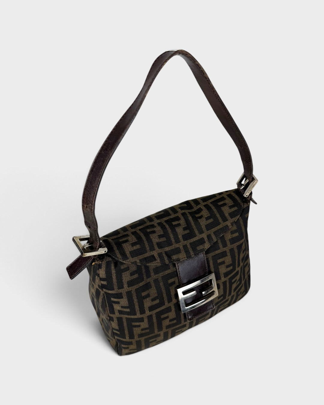 90s Fendi Zucca Mamma Baguette Shoulder Bag | O/S, Multicoloured