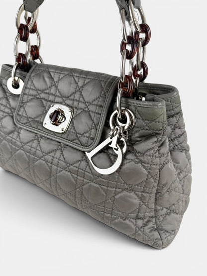 2009 Christian Dior Charming Lock Grey Handbag | O/S, Grey
