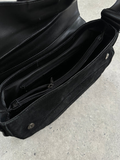 Russell & Bromley 00s Leather Suede Shoulder Bag