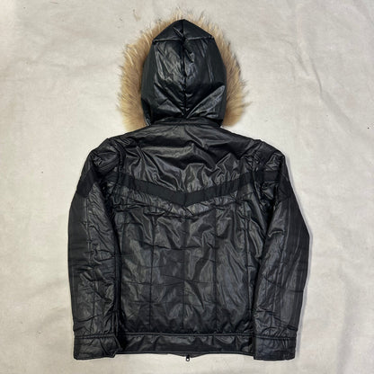 Takeo Kikuchi Reversible Puffer Jacket With Fur Hood ( L )