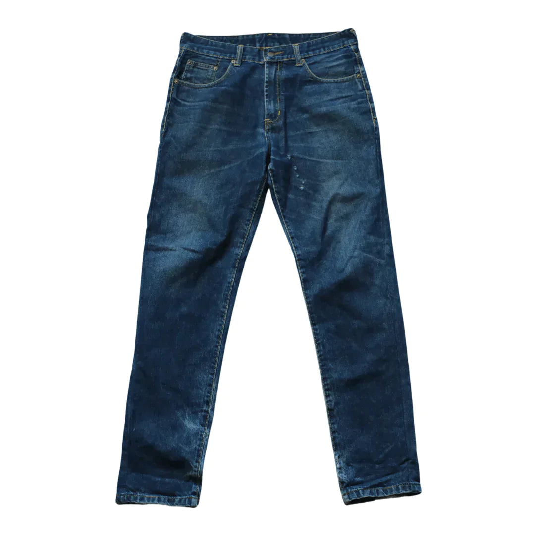 EVISU RED WASHED DIACOCK JEAN