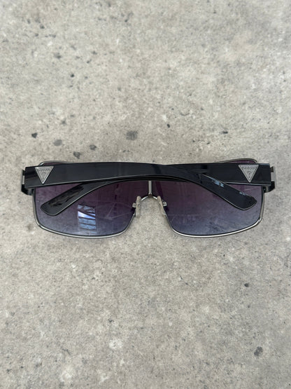 Guess 2000s Oversized Shield Logo Sunglasses