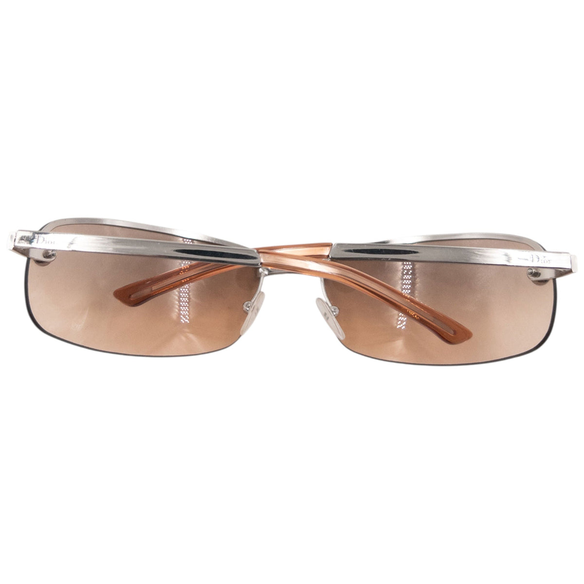 Vintage 2000s Dior Adiorable By John Galliano Rimless Sunglasses | O/S, Beige