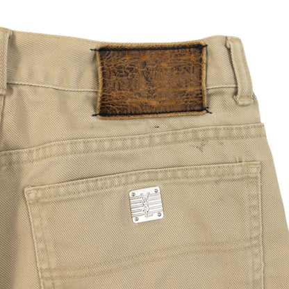 Vintage 90s YSL Yves Saint Laurent Denim Jeans Size W29 | W29, Beige